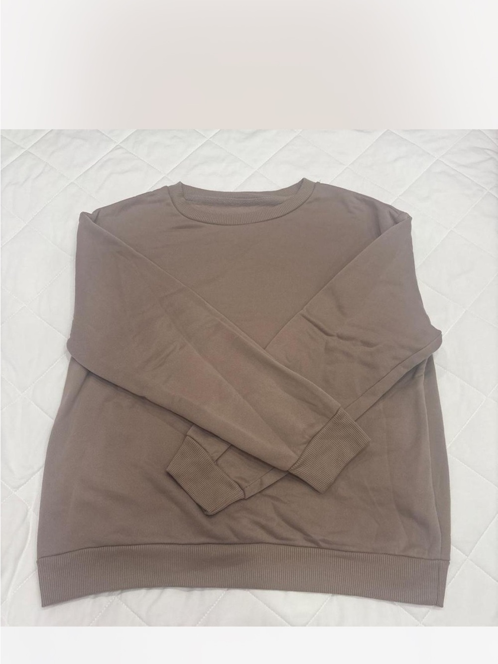 SHEIN Men's Crewneck Sweater in Taupe Brown